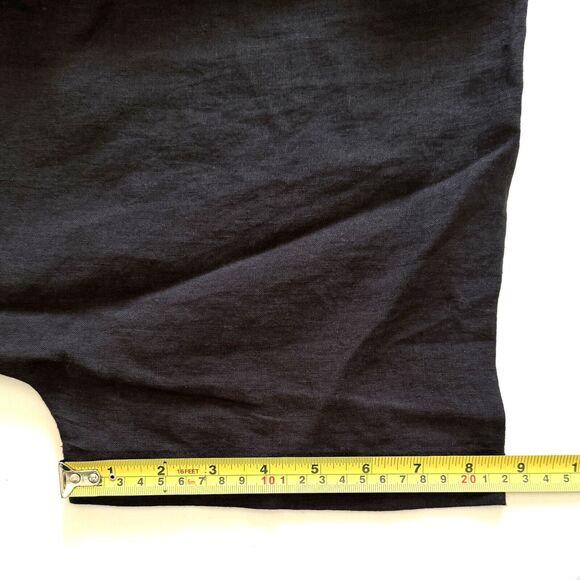 Jenni Kayne Women’s Black Midi Maxi Linen Dress Dropped Shoulder *Flaw - Picture 13 of 16